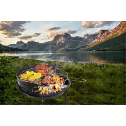 Turistinis grilis, kepsninė, reguliuojamos grotelės