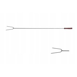 Dešros laužo šakutės 125 cm - 10 vnt + kabykla