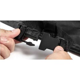 Apvalus grilio gaubtas, juodas, atsparus vandeniui, 80 x 50 cm