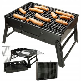 Turistinės anglies grilis, sulankstomas lagamine, nešiojamas kempingas - curron grilis sulankstomas lagaminas travelbbq gm11000