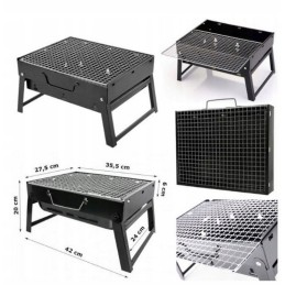 Turistinės anglies grilis, sulankstomas lagamine, nešiojamas kempingas - curron grilis sulankstomas lagaminas travelbbq gm11000