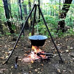 Vengriškas emaliuotas medžioklinis virdulys, 6l