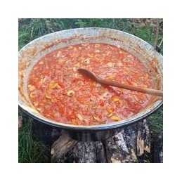 Vengriškas emaliuotas medžioklinis virdulys, 6l