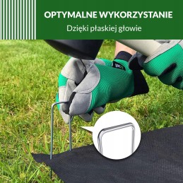 Metaliniai kaiščiai agrotekstilės agrotekstilės geotekstilės inkarams 100vnt 15cm