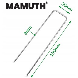 Metaliniai kaiščiai agrotekstilės agrotekstilės geotekstilės inkarams 100vnt 15cm