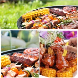 Kukurūzų šakutės, kukurūzų iešmeliai, 10 porų + 2 silikoniniai šepečiai