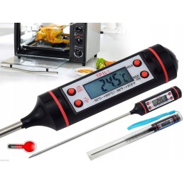 Inox LCD kaiščio termometras mėsos tešlai kepti