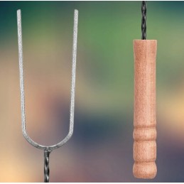 Lazdelės, laužo lazdos, dešros šakutės, kepsninė, šakutės, 5 pagaliukų rinkinys