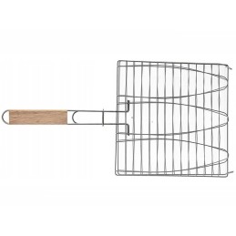 Grilio grotelės žuviai kepti, uždaros, grilio grotelės 28 x 28 cm