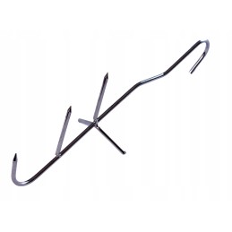 Trigubi žuvies rūkymo kabliukai su barstytuvu - 5 vnt