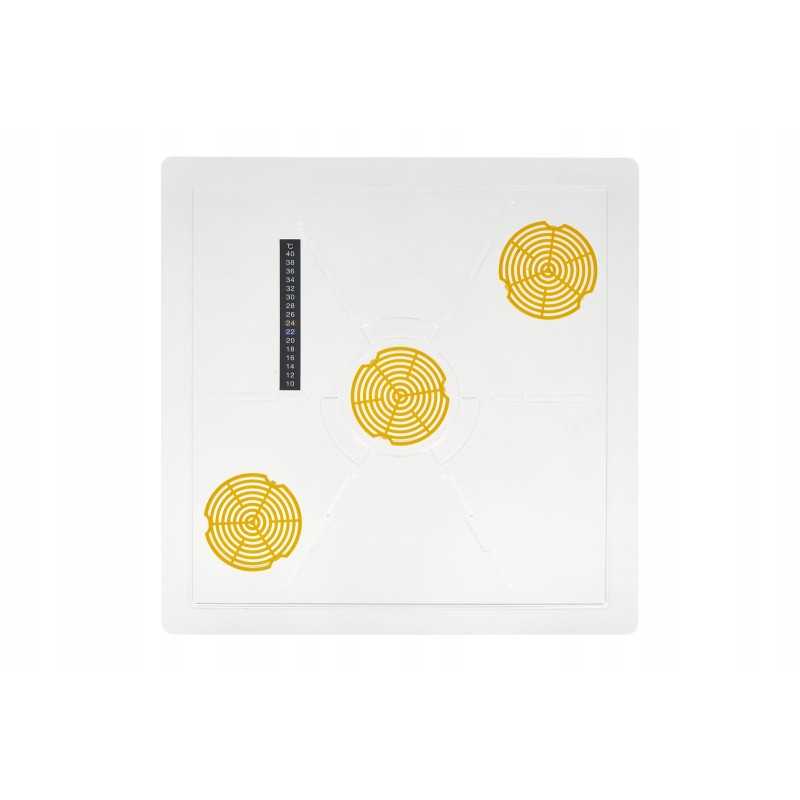 Higieninė lentyna su termometru, 3 skylės, 10 dydis - brctech