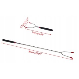 Teleskopinis, sulankstomas pagaliukas, skirtas kepti ant ugnies