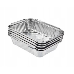 Aliuminio grilio padėklai, pakuotėje 6, 22x15cm