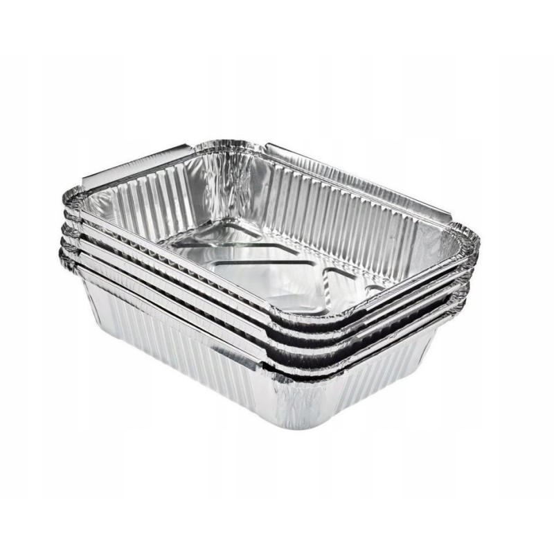 Aliuminio grilio padėklai, pakuotėje 6, 22x15cm