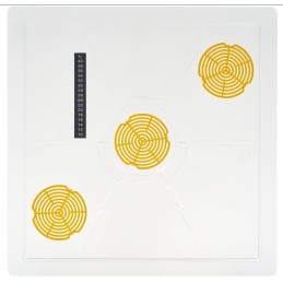 Skaidrus lubų dangtis Didžiajai Lenkijai, 10 rėmų, plastikinis, 3 skylės