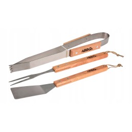 3 dalių bbq grilio priedų rinkinys.