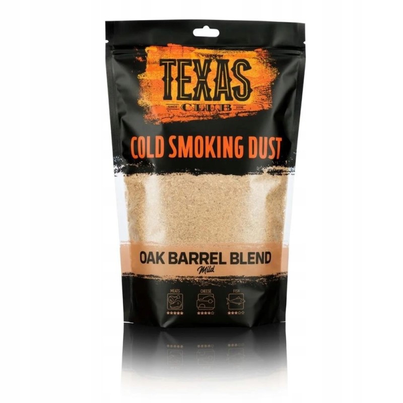 Dulkės iš ąžuolinio viskio ir vyno statinių rūkymui 500g Texas Club