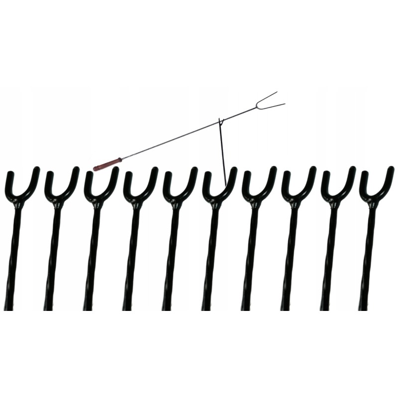 10 laužo pagaliukų atramų rinkinys