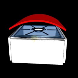 Skaidrus dangtelis su termometru Greater Poland 10 + spider