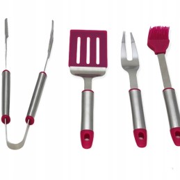 Rinkinyje 4 vnt. kepsninės reikmenys