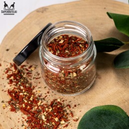 106 ml stiklinis indas su metaliniu dangteliu.