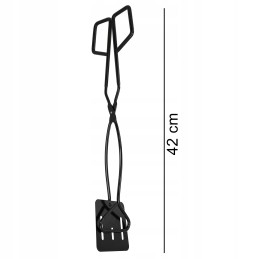 Grilio žnyplės, virtuviniai nagai, plieninės žirklės, 42 cm, mėsai, salotoms