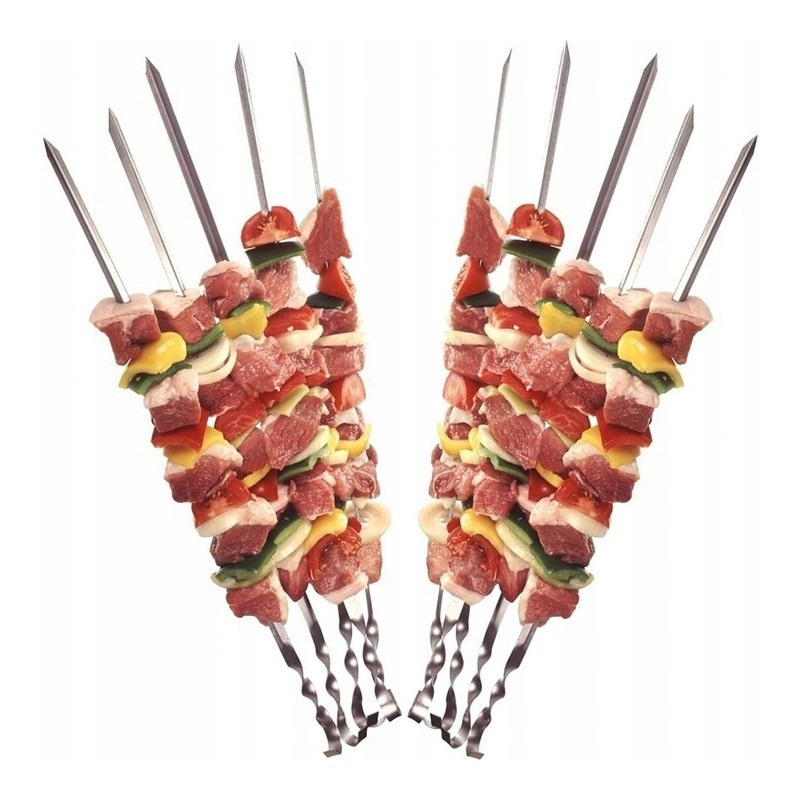 Smeigtukai, šašlykų iešmeliai, 6 vnt.