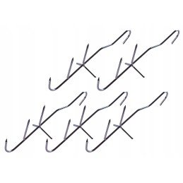 Trigubi žuvies rūkymo kabliukai su barstytuvu - 5 vnt