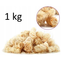 Ekologiškas medienos vatos kūrenimas 1 kg - švari ugnis be cheminio kvapo