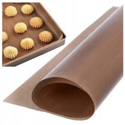 1x didelis tefloninis grilio kilimėlis 1x daugkartinis kepimo popierius 60x40 cm