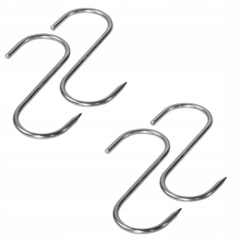 Kabliukai mėsinių kabliai 110x5mm 4vnt hendi nerūdijančio plieno