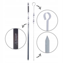 Smeigtukai, šašlykų iešmeliai, 6 vnt.