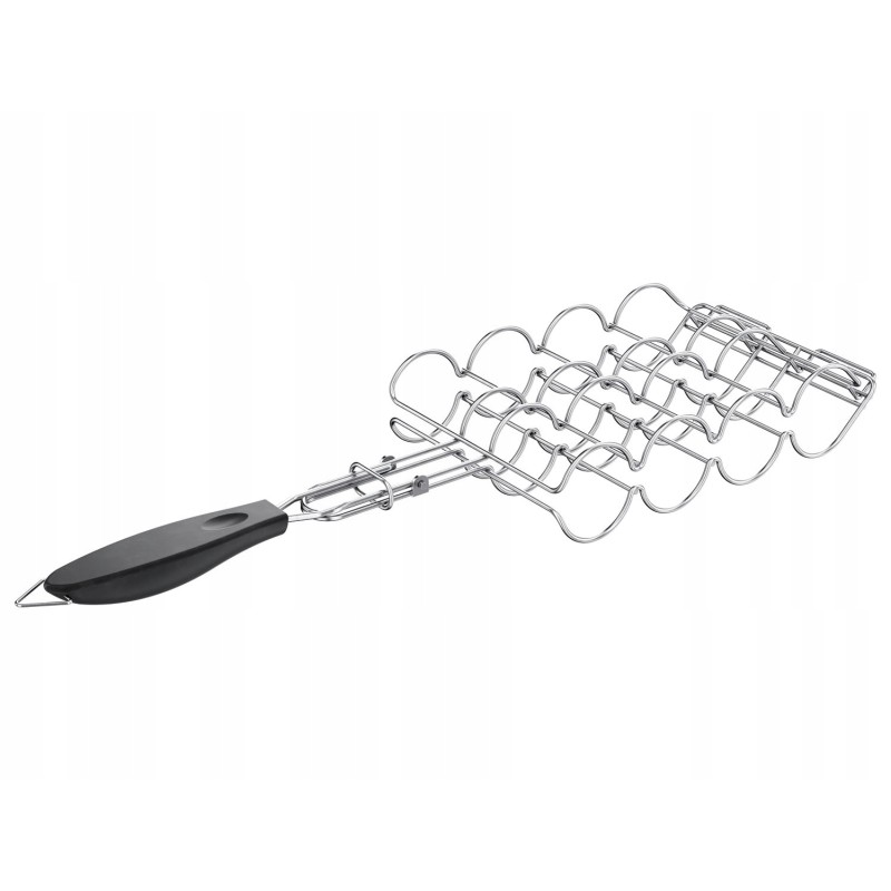 Nerūdijančio plieno grilio grotelės, grillmeister krepšys 28x18 cm