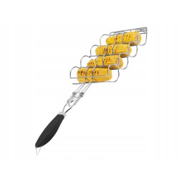 Nerūdijančio plieno grilio grotelės, grillmeister krepšys 28x18 cm