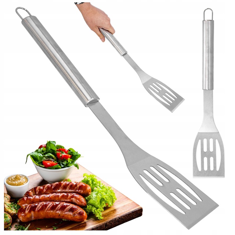 Grilio mentelė, nerūdijantis plienas, kepimo priedai, 43 cm, kietas