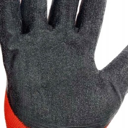 12x darbo pirštinės srr 8 schmith apsauginės pirštinės stiprios raudonos 12 porų