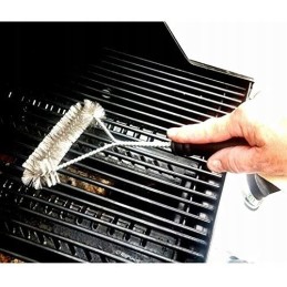 Šepetys, grotelių valiklis, grotelės, vielinė šluostė