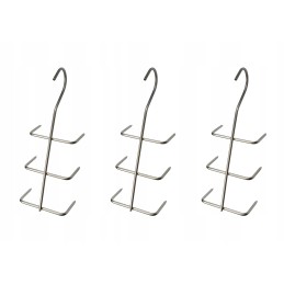 F-303 kabliukas, kabliukai žuvies filė rūkyti, 3 vnt