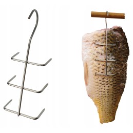 F-303 kabliukas, kabliukai žuvies filė rūkyti, 3 vnt