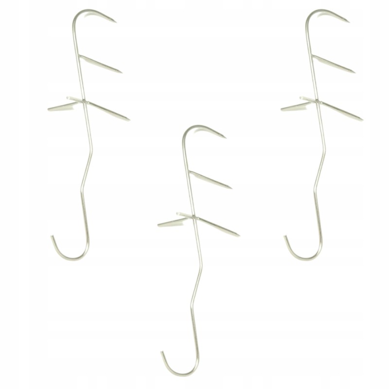 Žuvies rūkymo kabliukai 3 vnt.