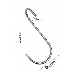 S-413-b susukti rūkymo kabliukai šaltiems mėsos gaminiams, šoninei, šonkauliams, kumpiui rūkyti