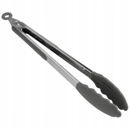 Nailono virtuvės žnyplės 30,5 cm kinghoff kh-1742 pilkos spalvos