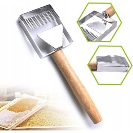 Bičių dangtelio atplėšimo šakutė. bitininkystės įrankis