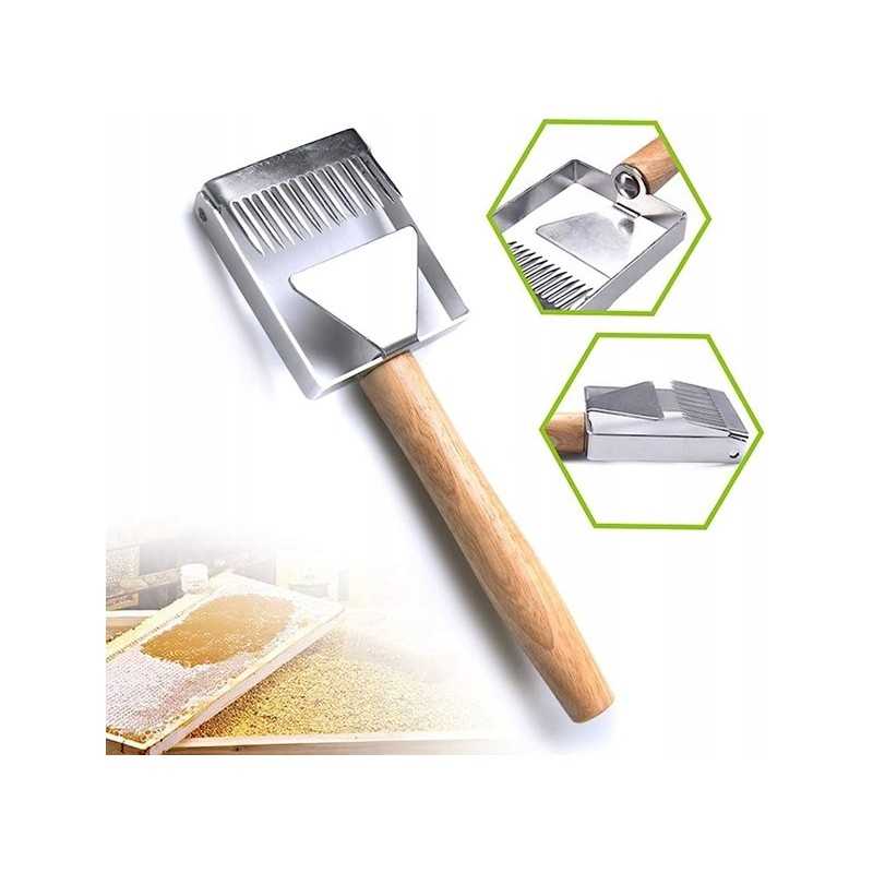 Bičių dangtelio atplėšimo šakutė. bitininkystės įrankis