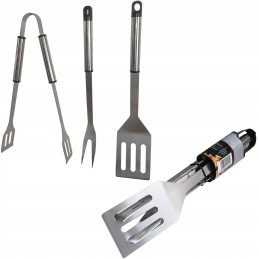 Žnyplės mentele šakutės nerūdijančio plieno grotelių rinkinys