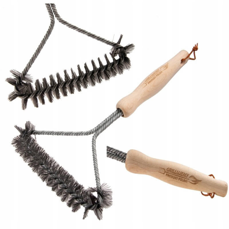 ⭐ šepetys grilio grotelių valymui, stiprus grandiklis ⭐