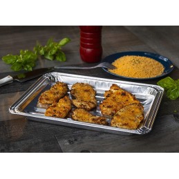 Vienkartiniai aliuminio grilio padėklai, 10 vnt