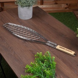 Metalinės bbq guru žuvies grotelės 60x14