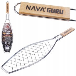 Metalinės bbq guru žuvies grotelės 60x14