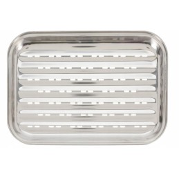 Perforuotas plieninis kepimo padėklas 34,5x24,5 cm / BBQ